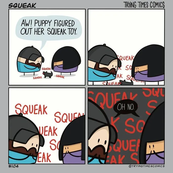 15 Pet Comics By Trying Times Comics That Show The Joy (And Chaos) Of Life With Animals