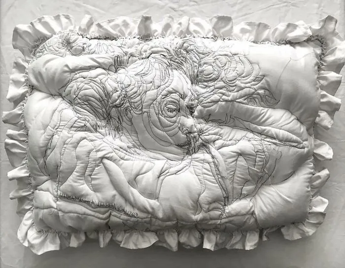 17 Beautiful Pillow Artworks By Maryam Ashkanian Inspired By The Quiet Moments Of Sleep