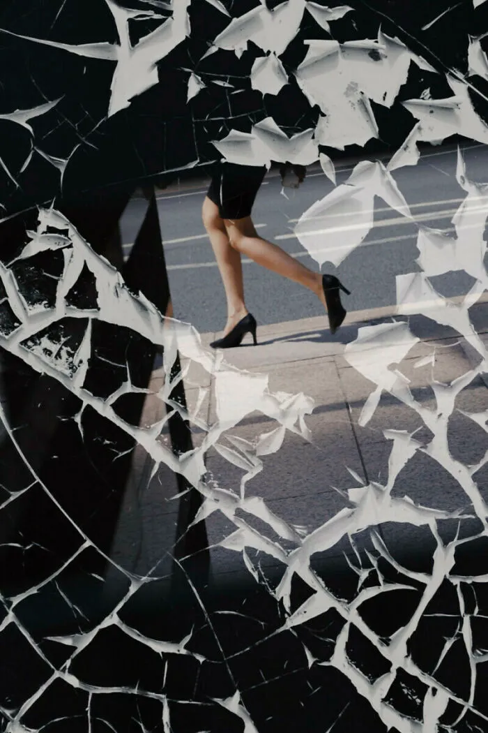 Second Prize, 2025: "Heels In Torn Reflection" By Francesco Gioia