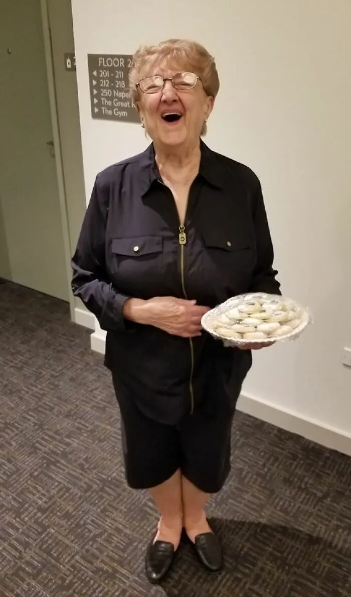 Dorothy Anonymously Bakes Treats & Leaves Them For Our Apartment Community. She Was Recently Caught