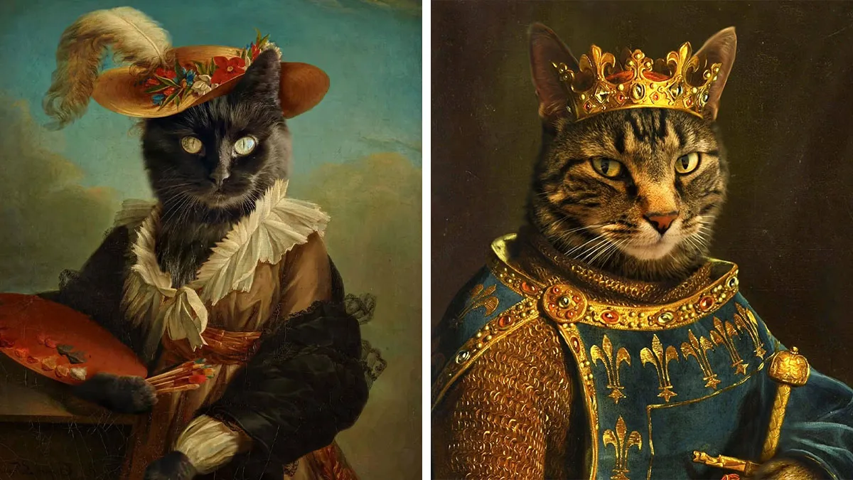 25 New Feline Portraits By This Artist That Make Cats Look Like Aristocracy