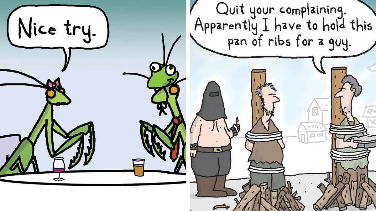 “Loose Parts": 20 Hilariously Absurd Comics By Veteran Cartoonist Dave Blazek (New Pics)