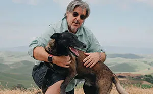Hero Dog Jumps In Front Of Angry Bull During Family Walk, Loses A Tooth But Saves His People