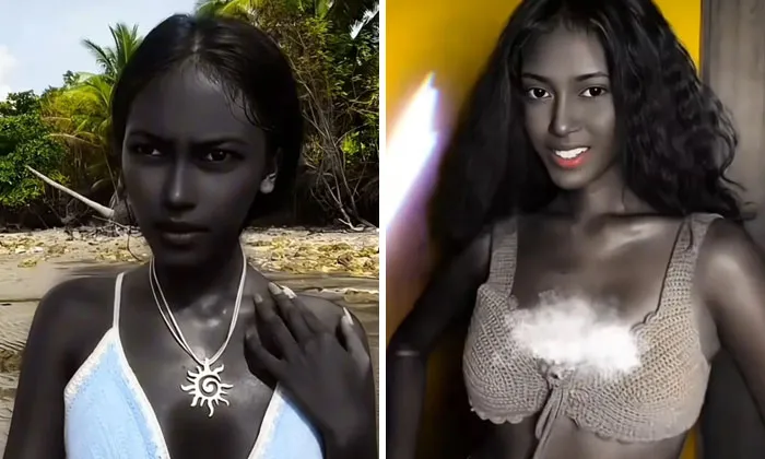 Indian Influencer Doing Blackface