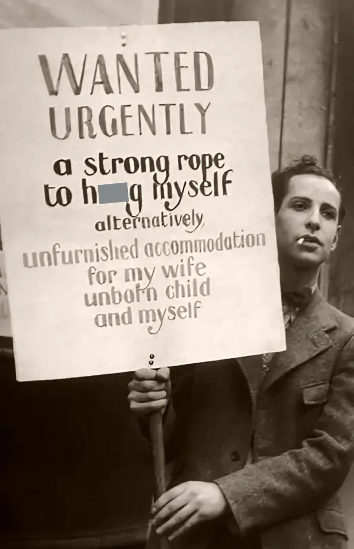 Unknown Man During The 1932 Depression