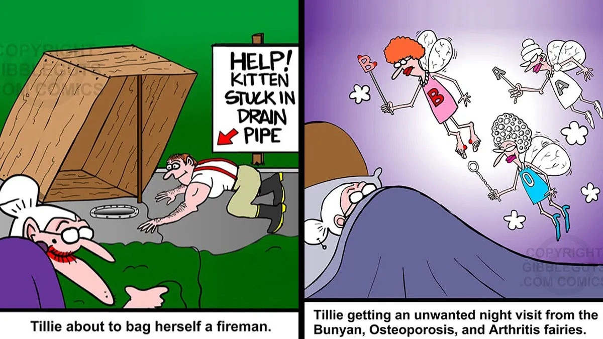 40 Hilarious One-Panel Comics About Aging, Drawn By Dan Gibson Of "Gibbleguts"