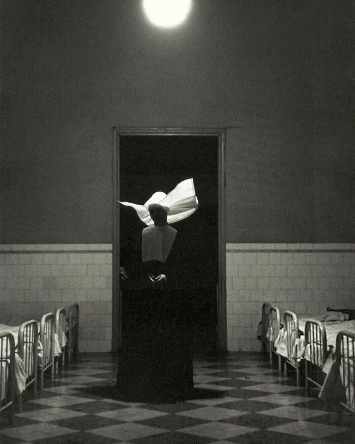 Marvin Koner, A Nun Watches Orphaned Children Sleep, 1940