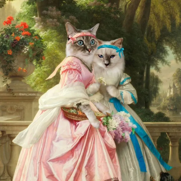 25 New Feline Portraits By This Artist That Make Cats Look Like Aristocracy