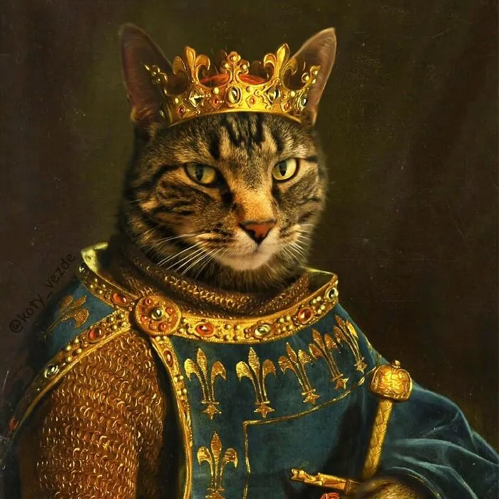 25 New Feline Portraits By This Artist That Make Cats Look Like Aristocracy