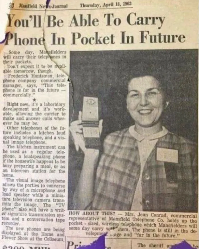 Artículo de periódico de 1963