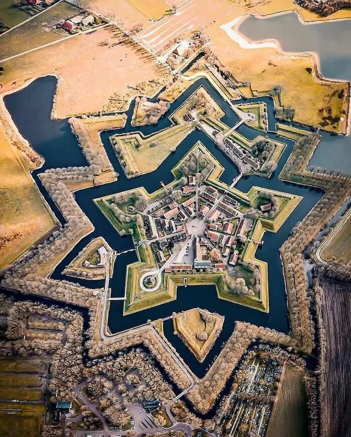 Fuerte Bourtange, Holanda. Construido en 1593 durante la Guerra de los Ochenta Años.
