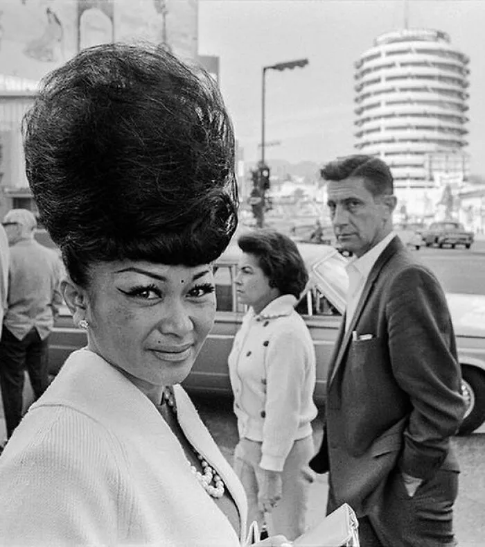 Woman With A Beehive On Hollywood & Vine