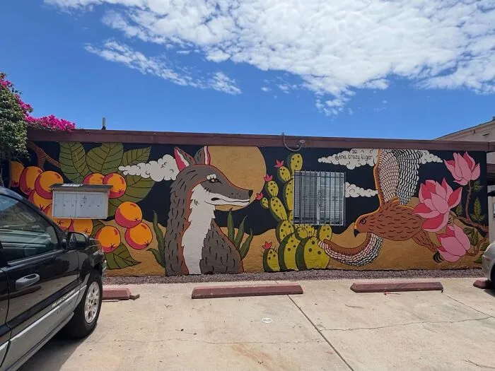 The Landlord Hired Me To Paint This Apartment Complex And I Think The Whole Block Got Whimsical