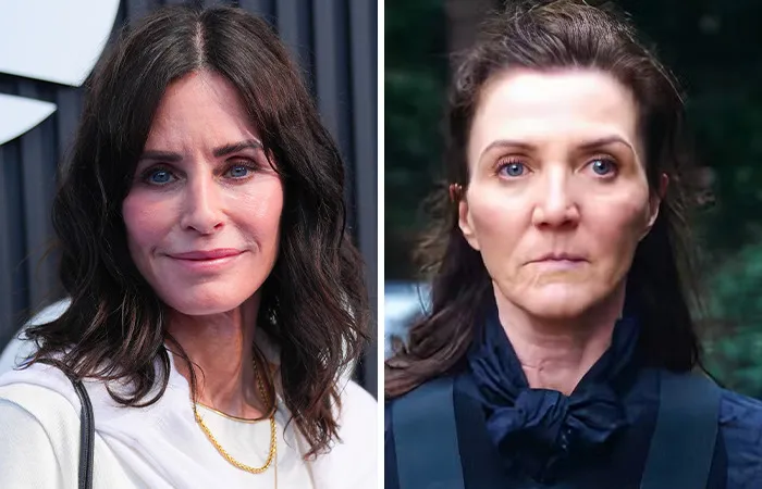 Courteney Cox y Michelle Fairley (1964)