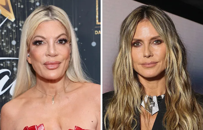 Tori Spelling y Heidi Klum (1973)