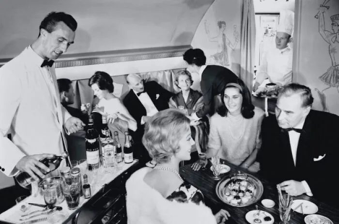 Cabin Of An L1649 Superstar, Which Was In Service With Lufthansa, From 1957 To 1966
