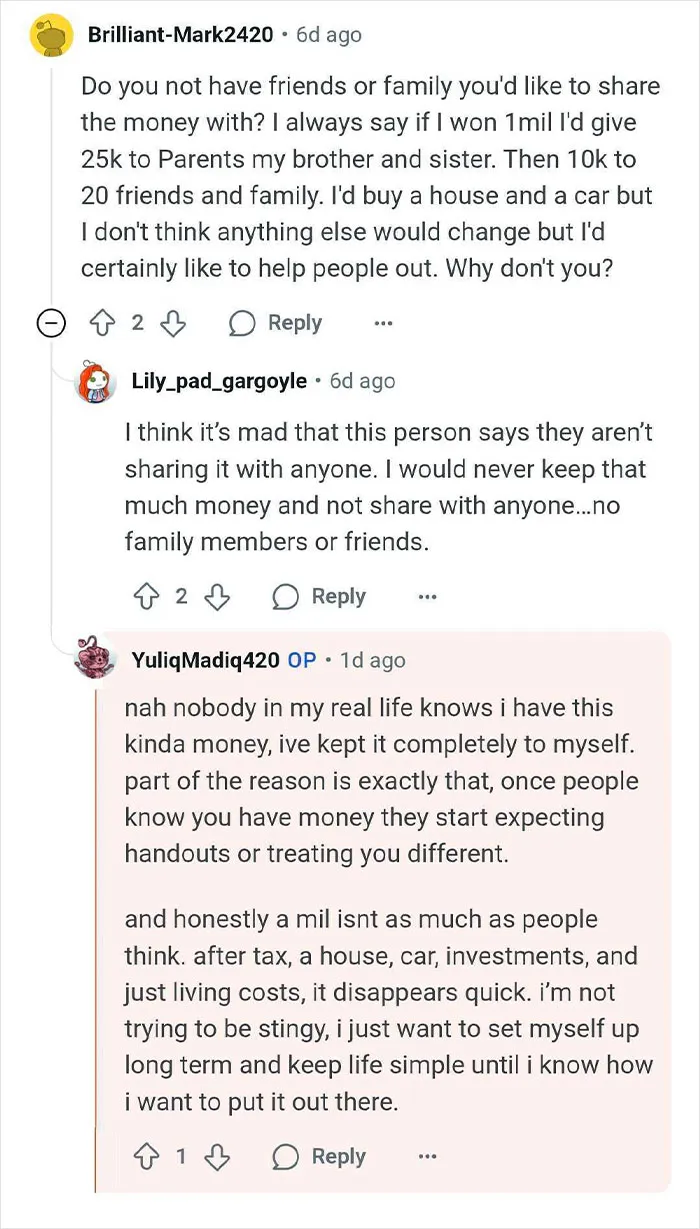 Guy Wins $14 Million, Tells No One, And Answers People’s Questions About His Life