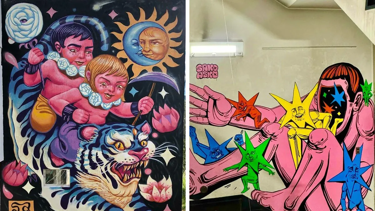 "SakoAsko" Paints 24 Murals That Explore Human Choices Through Surreal Art