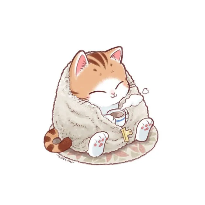 50 Adorable And Playful Cat Illustrations That Might Make Your Heart Melt