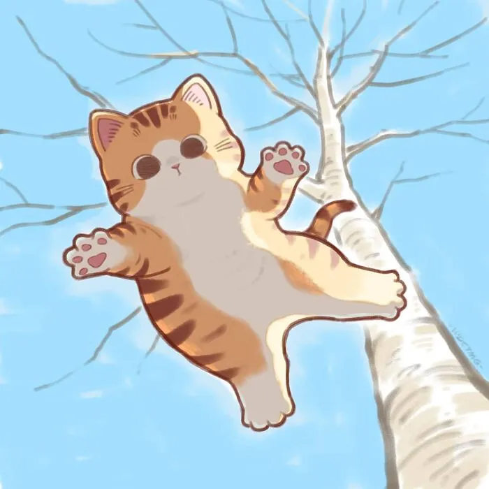 50 Adorable And Playful Cat Illustrations That Might Make Your Heart Melt