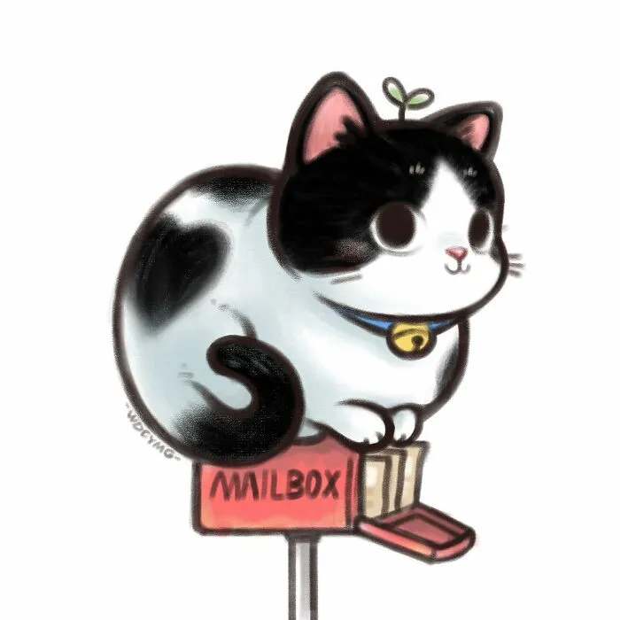50 Adorable And Playful Cat Illustrations That Might Make Your Heart Melt