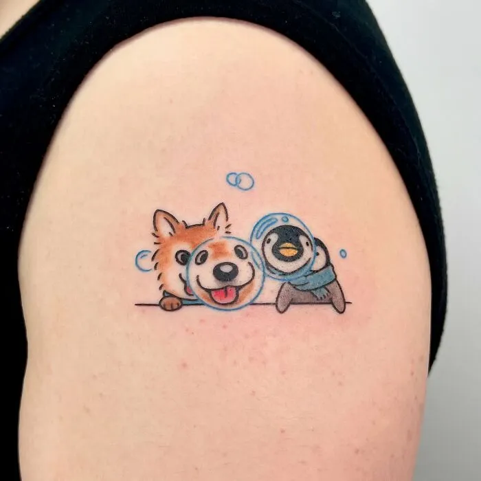 Funny, Cute, And Irresistible Tattoos That Bring Smiles (36 Pics)