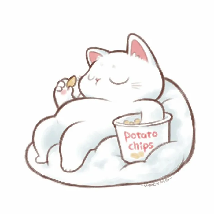 50 Adorable And Playful Cat Illustrations That Might Make Your Heart Melt