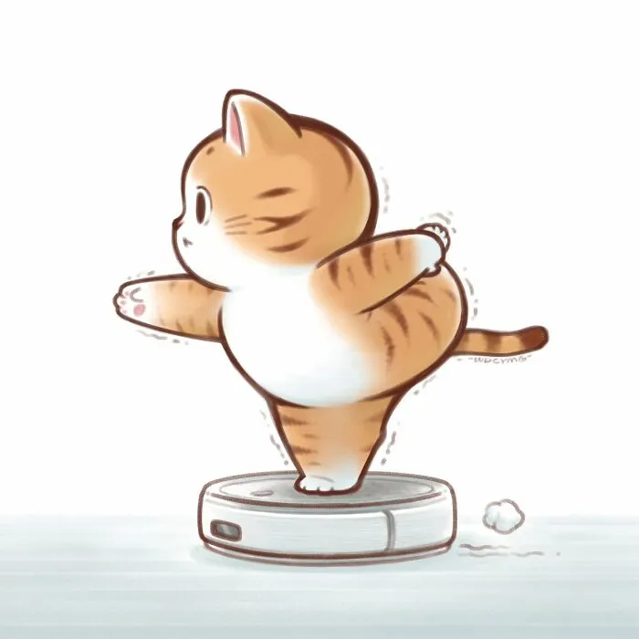 50 Adorable And Playful Cat Illustrations That Might Make Your Heart Melt