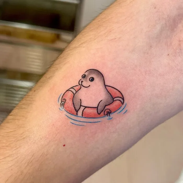 Funny, Cute, And Irresistible Tattoos That Bring Smiles (36 Pics)