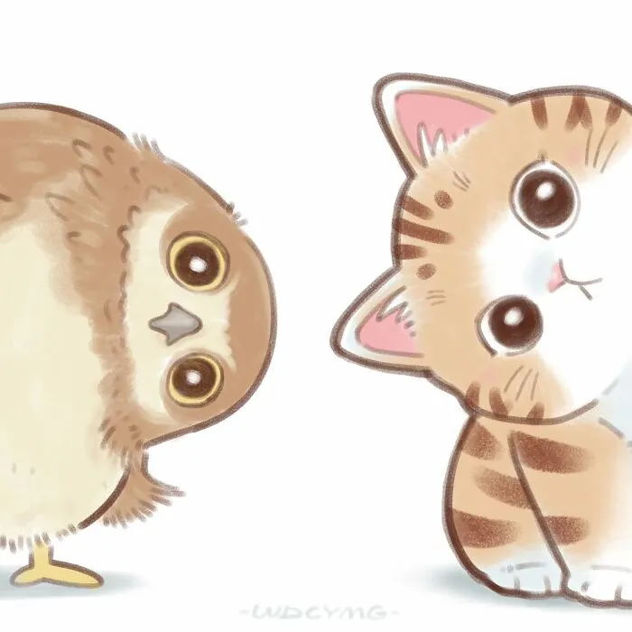 50 Adorable And Playful Cat Illustrations That Might Make Your Heart Melt