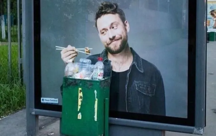 This Ad At A Bus Stop