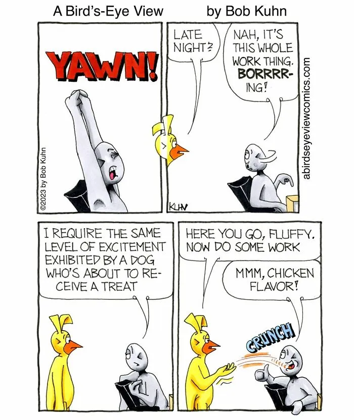 30 Comics From ‘A Bird’s-Eye View’ That Highlight The Humor Of Office Culture