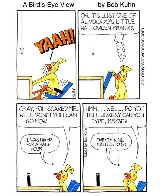 30 Comics From ‘A Bird’s-Eye View’ That Highlight The Humor Of Office Culture