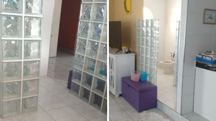 My Uncle's House Got A Bathroom Without A Door, Literally The First Thing You See When You Enter The House