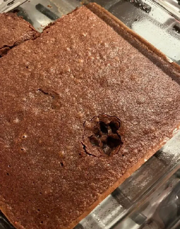 Brownies enfriándose en la encimera