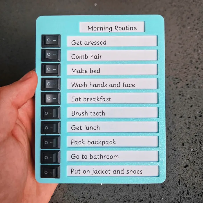 I Designed A "Habit Tablet" To Help Keep Track Of Daily Routines