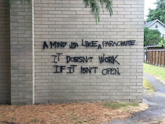 On The Wall Of An Elementary School In Vancouver, Canada