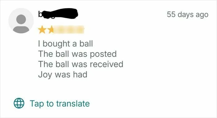 User Didn't Drop The Ball On Feedback