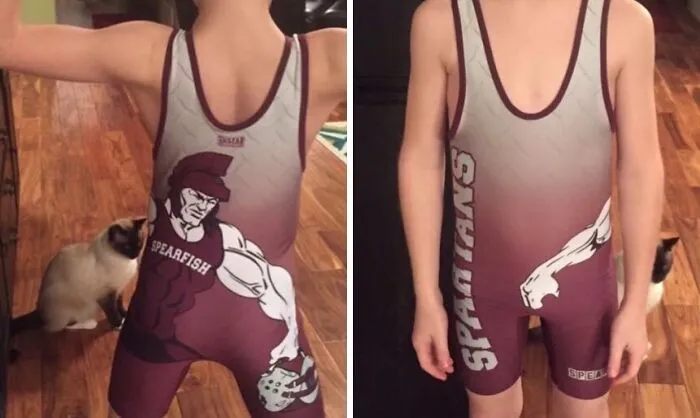 This Wrestling Singlet Is A Little Too Handsy