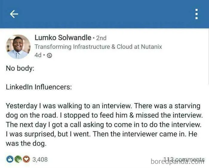 I See Linkedin Posts Like This Every Day. No One Believes Them Though 😂
