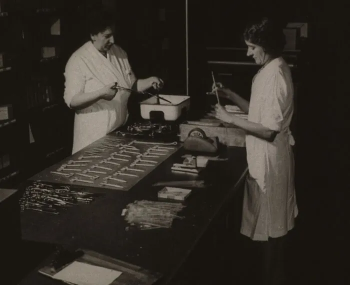 Medical Instruments Being Waterproofed For Military Use