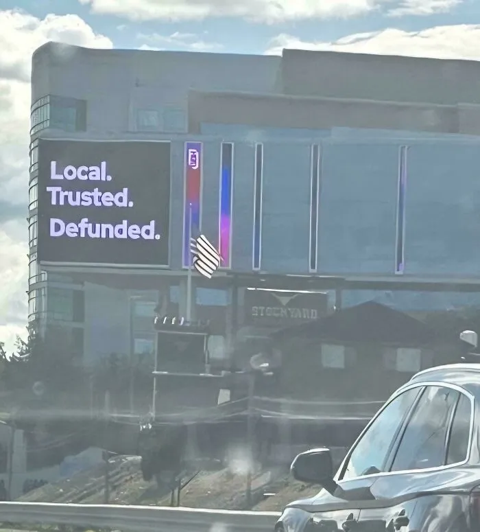 Seen At The PBS Building In Boston Today