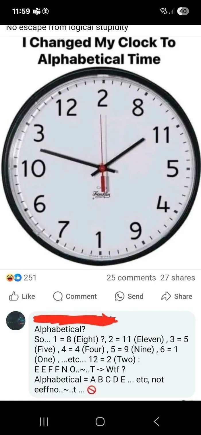 Doesn't Know How Alphabetical Order Works