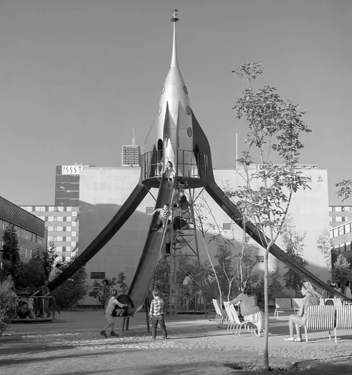 Kids Playground In Mexico City, 1960s