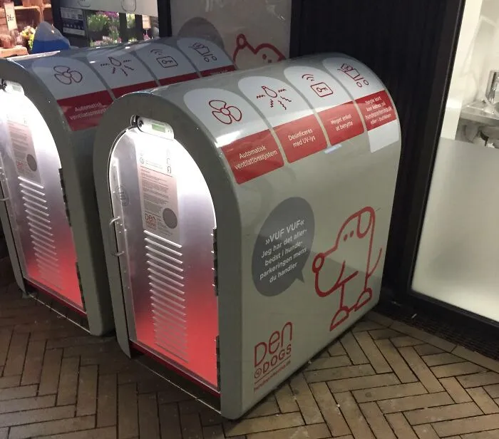 This Stall For Your Dog Outside A Supermarket In Copenhagen