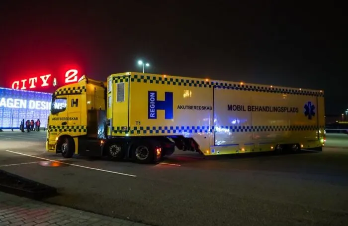A New Mobile Hospital In Denmark. Used To Treat Minor Injuries And Take The Pressure Off The Danish Hospitals. So Fare It Is Quite A Success And Obviously Completely Free Of Charge