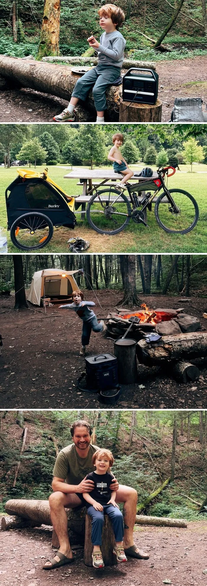 Acampada en solitario con mi hijo de 3 años. ¿Difícil? Sí. ¿Vale la pena? 100%