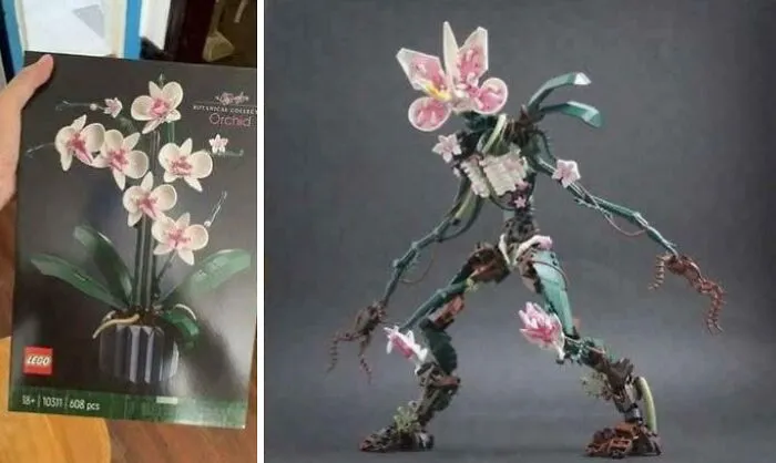 Estas flores de lego