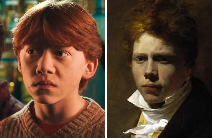 Rupert Grint Looks Like Self-Portrait Of Artist Sir David Wilkie From 1804-1805
