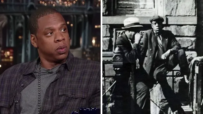 Jay-Z Looks Like Person In Photo From 1939 Labelled "Harlem Loiterers"